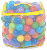 Wonder 200 Colorful Play Balls Non-Toxic With Mesh Storage Tote