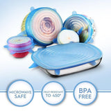 6pcs/set Reusable silicon stretch lids