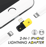 Charge&Listen 2in1 iPhone Adapter Black Mobile Phone Adapters
