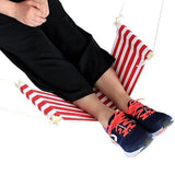 Foot Relaxing Desk Hammock Red and White Hammocks