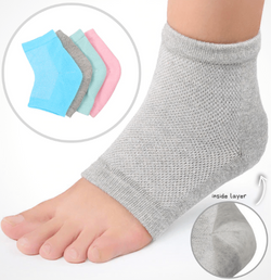 Goodbye Dry Heels Moisturizing Socks Gray Socks