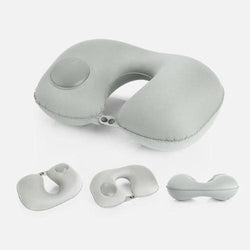 Multi-functional Inflatable Neck Pillow Grey Travel Pillows