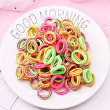 100PCS Girls Nylon Rubber Bands