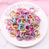 100PCS Girls Nylon Rubber Bands