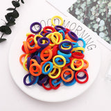 100PCS Girls Nylon Rubber Bands