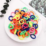 100PCS Girls Nylon Rubber Bands