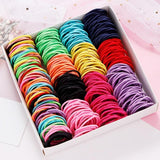 100PCS Girls Nylon Rubber Bands