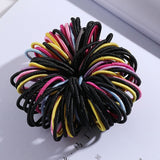 100PCS Girls Nylon Rubber Bands