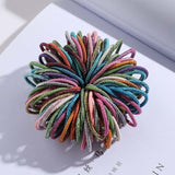 100PCS Girls Nylon Rubber Bands