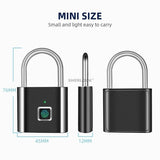 Fingerprint Smart Keyless USB Rechargeable Padlock