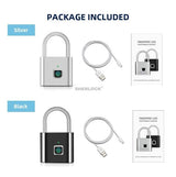 Fingerprint Smart Keyless USB Rechargeable Padlock