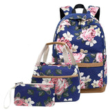 Floral Backpack Set USB