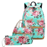 Floral Backpack Set USB