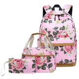 Floral Backpack Set USB