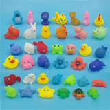 13pcs Baby Kids Bath Time Fun Sea Animals Bathtub Toys Floating Soft Bath Toys - ourkids-shop