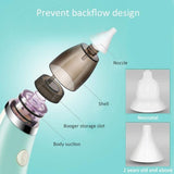 Baby Nasal Aspirator Electric Safe Hygienic Nose Cleaner With 2 Sizes Of Nose For Newborns - ourkids-shop