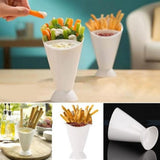 French Fry / Finger Foods Dipping Cup with Sauce Holder - ModernKitchenMaker.com