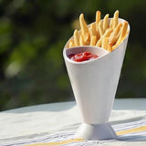 French Fry / Finger Foods Dipping Cup with Sauce Holder - ModernKitchenMaker.com