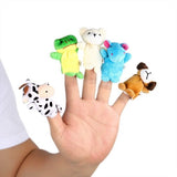 LEORX 10pcs Cartoon Animal Finger Puppets Soft Velvet Dolls Props Toys (Random Pattern) - ourkids-shop