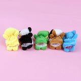 LEORX 10pcs Cartoon Animal Finger Puppets Soft Velvet Dolls Props Toys (Random Pattern) - ourkids-shop