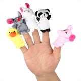 LEORX 10pcs Cartoon Animal Finger Puppets Soft Velvet Dolls Props Toys (Random Pattern) - ourkids-shop