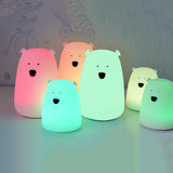 Touch Sensor Colorful Silicone LED Lamp