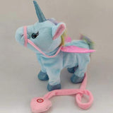 Electric Walking Unicorn Plush Toy For Children Christmas Gifts - ourkids-shop