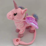 Electric Walking Unicorn Plush Toy For Children Christmas Gifts - ourkids-shop