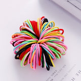 100PCS Girls Nylon Rubber Bands